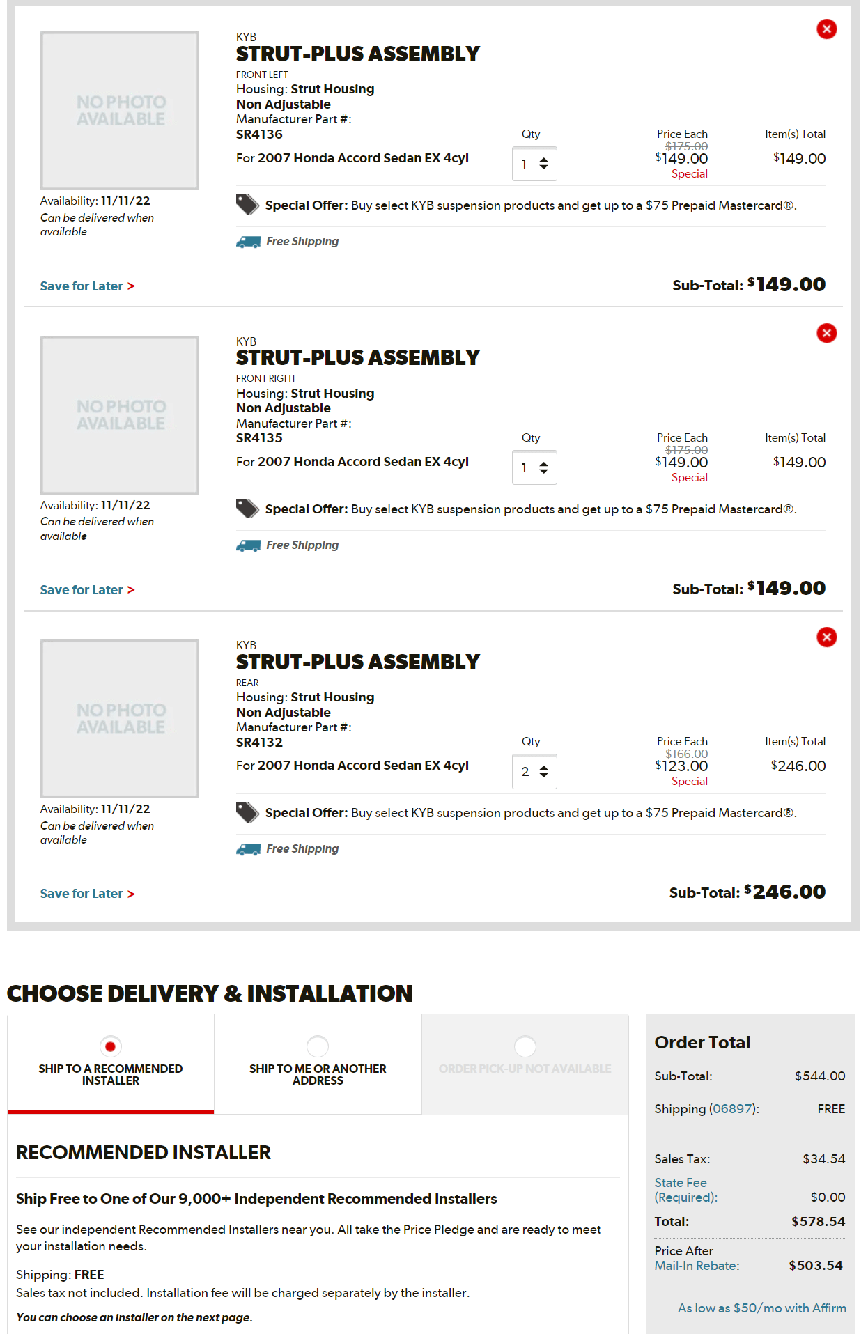 Honda suspension parts. Come for the cars, stay for the anarchy