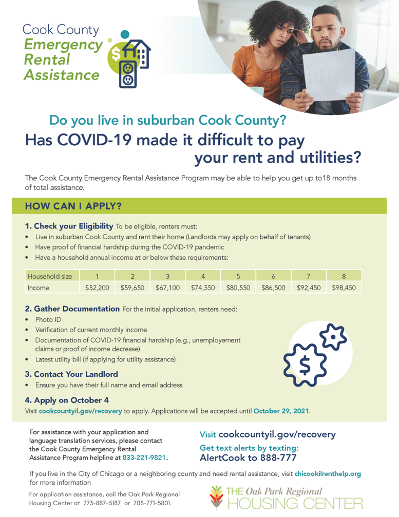 Emergency Rental Assistance for Suburban Cook County