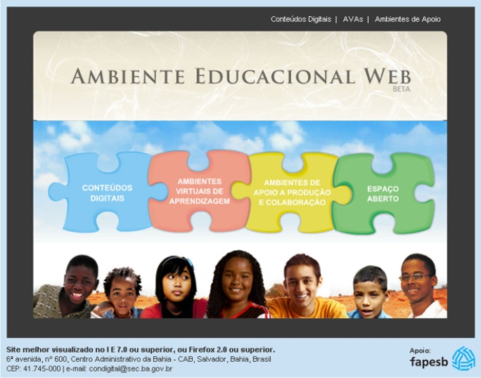 Aprender é divertido Ambiente Educacional  PROFESSOR WEB E