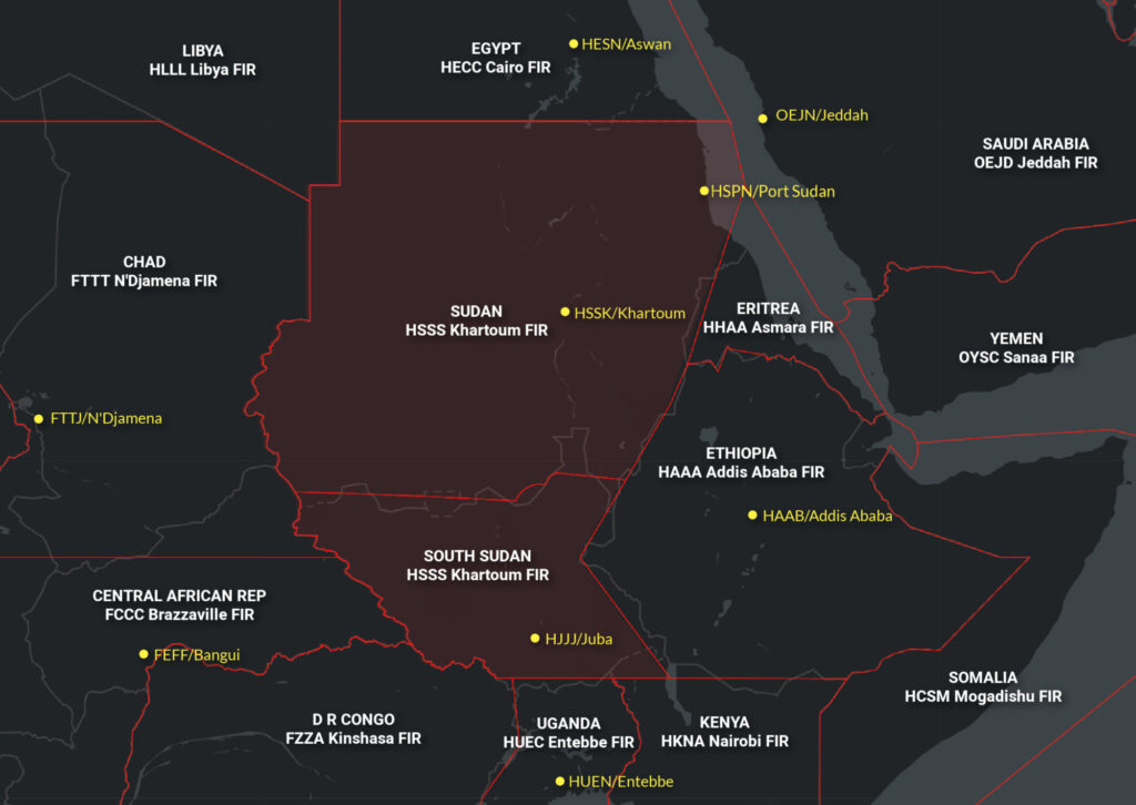 South Sudan On Map Military Coup Sudan Airspace Closed International Ops 2023 OPSGROUP