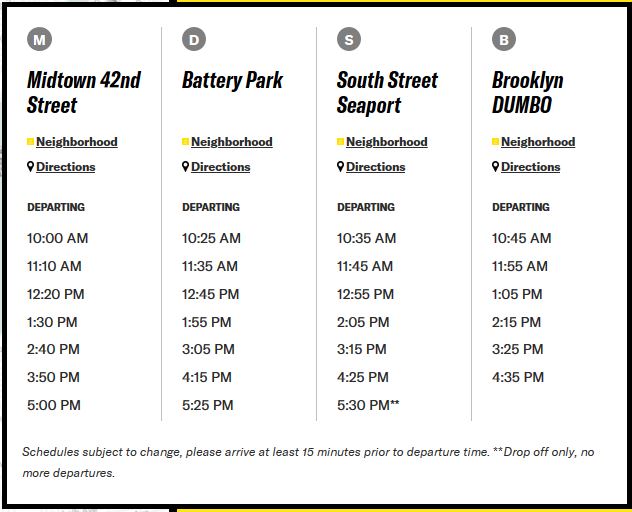 New York Water Taxi HopOn, HopOff Cruise