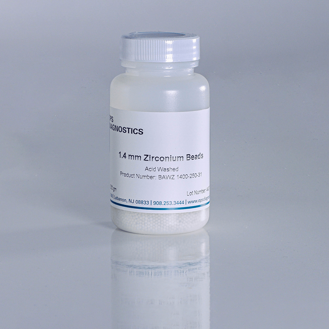 1.4 mm Acid Washed Zirconium Beads, 250 gm