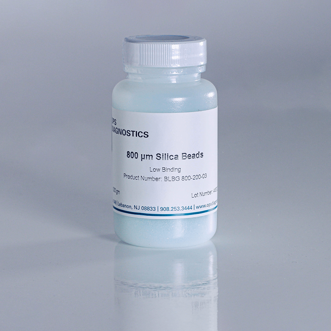 800 micron Low Binding Silica Beads, 200 gm