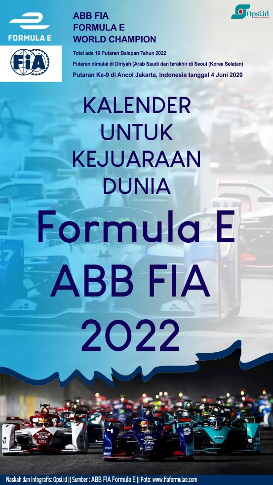 Infografis Kalender Balap Formula E 2022 Opsi ID Situs Berita