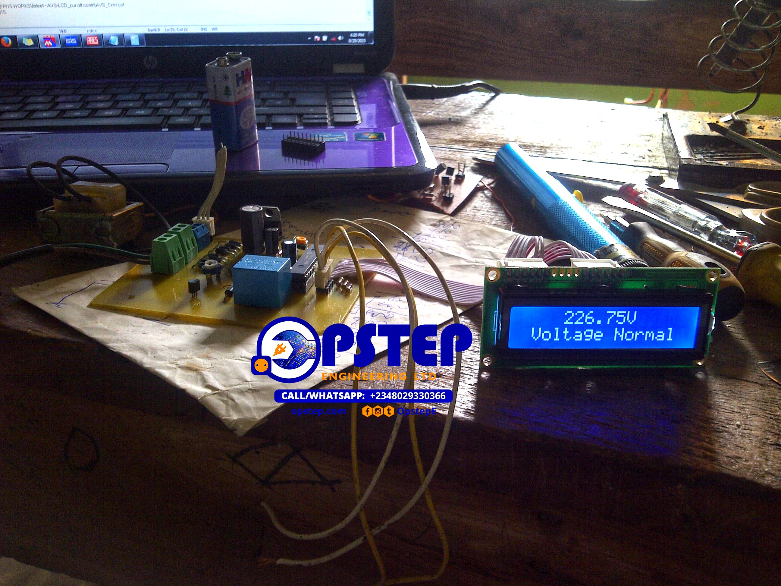 Microcontroller Automatic Voltage Switch Opstep Engineering Projects