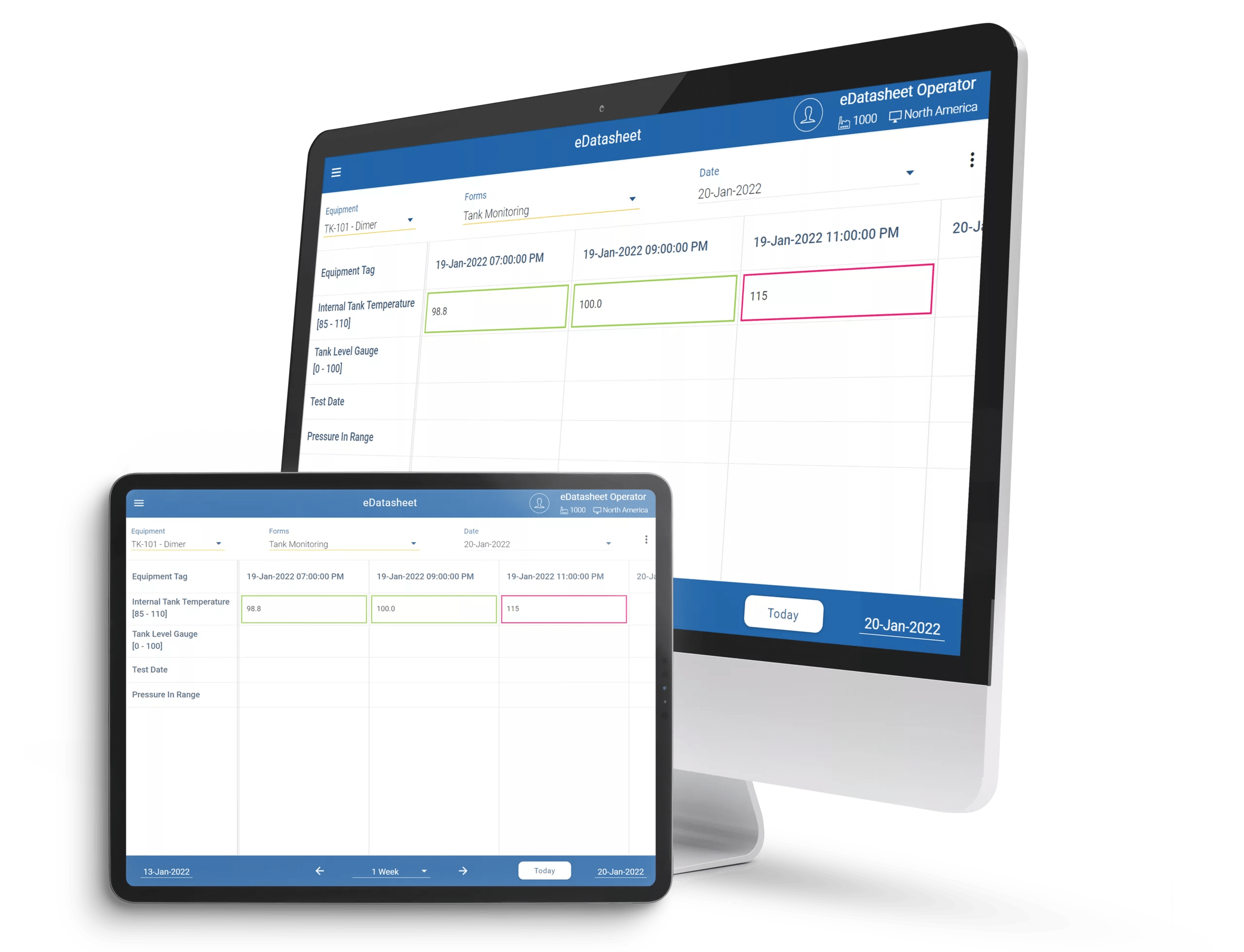 PI Manual Data Logging Software with eDatasheet OpsTrakker