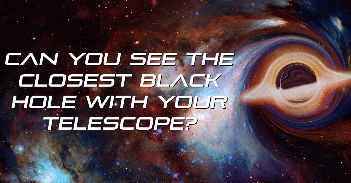 Can You See the Closest Black Hole to Us with Your Telescope 