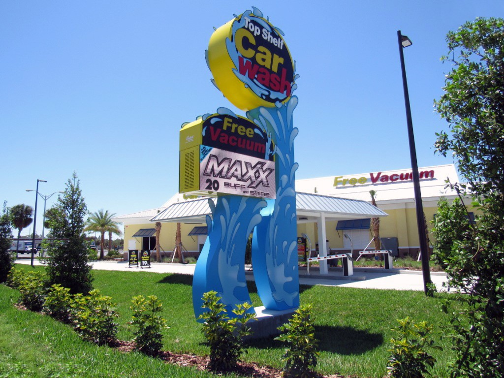 Digital Signs for Car Washes Optec Display Inc.