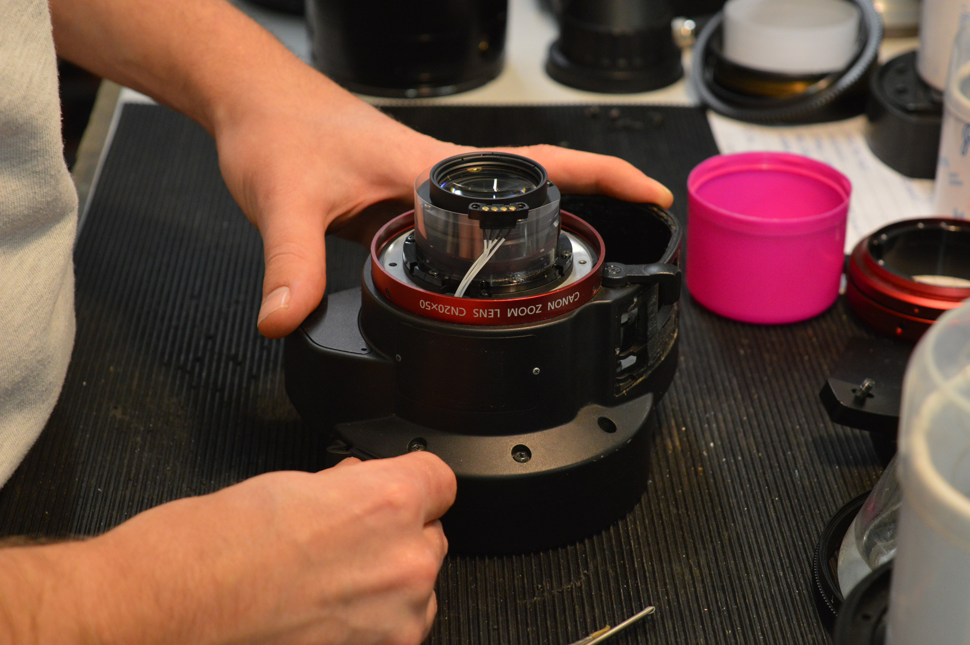 Lens Repair Optical Support