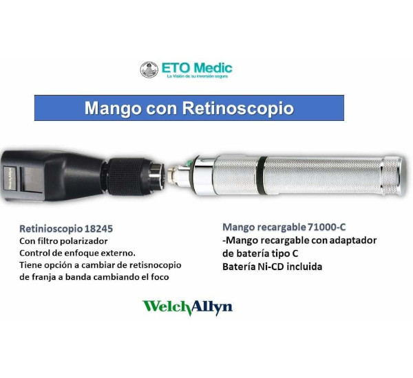 Mango Retinoscopio Optica Solution