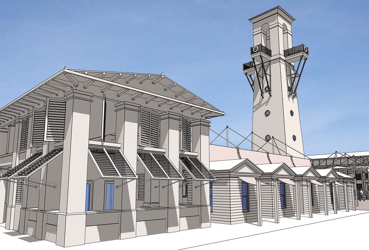 Seaside Town Square and Beachfront Master Plan Opticos Design