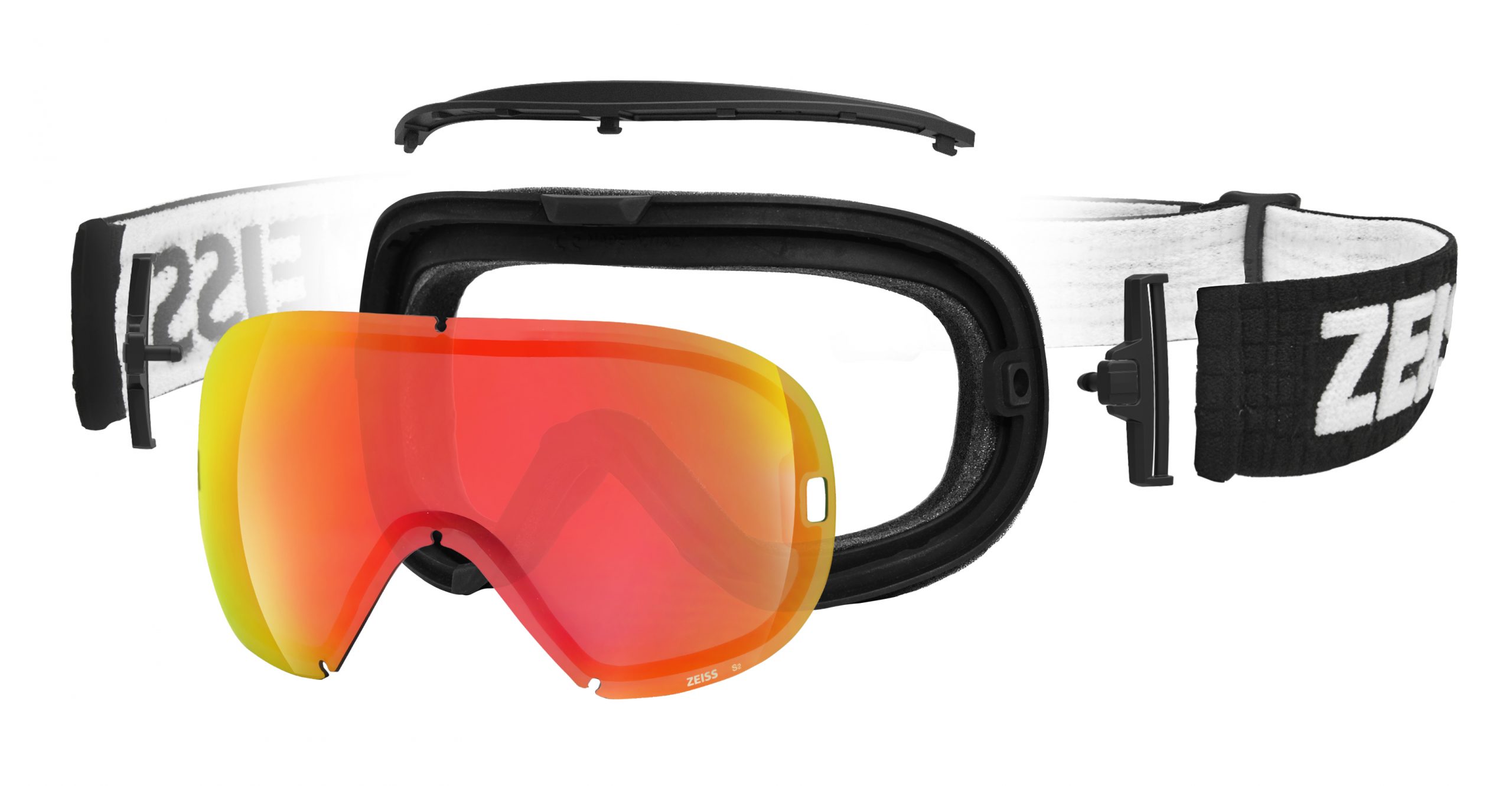 Zeiss Snow Goggle Interchangeable black ML red/Sonar Optiek Pollers