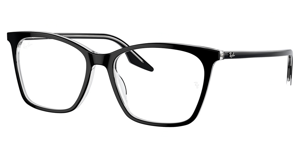 RayBan / RX5422 / BLACK ON TRANSPARENT Shop Glasses Online Mineola Eyecare, Mineola, TX