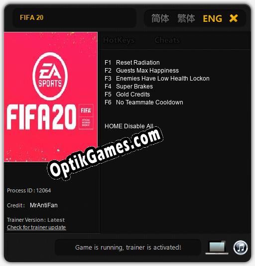 FIFA 20 Cheats, Trainer +6 MrAntiFan » Downloads from