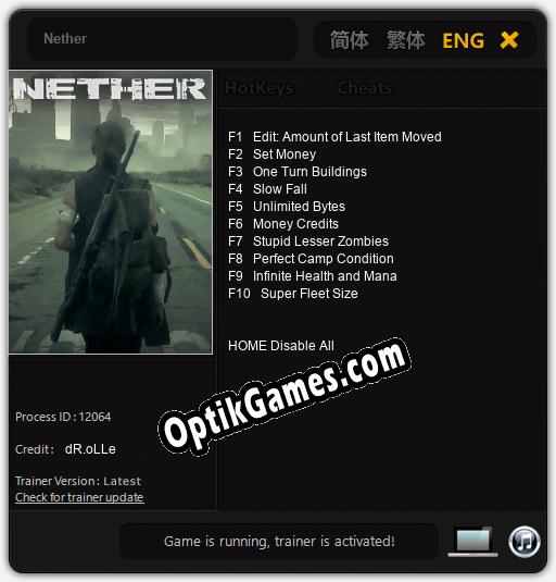 Nether Trainer +10 v1.6 » Downloads from