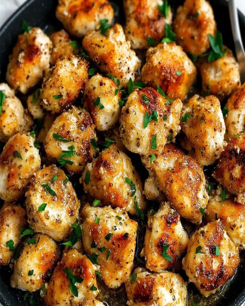 Garlic Butter Chicken Bites Easy 15Minute OnePan Recipe optimal