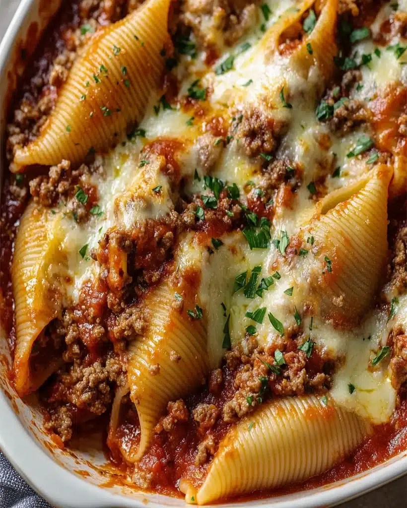 Stuffed Shells with Ground Beef Recipe Comfort Food optimal recipes