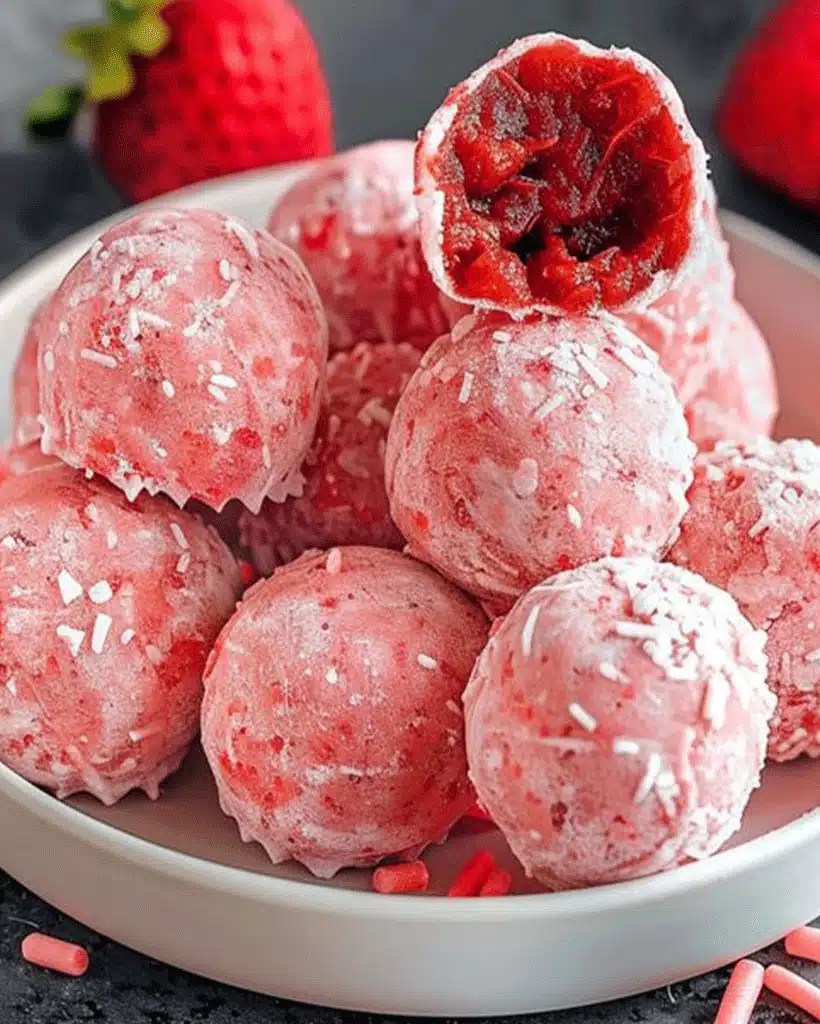 White Chocolate Strawberry Truffles Easy, Creamy & Delicious