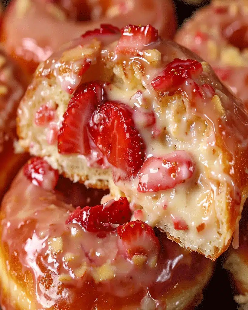 Strawberry Cheesecake Stuffed Donuts Recipe Delight optimal recipes
