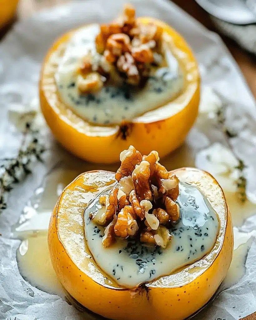 Roasted Apples with Blue Cheese & Honey Delight optimal recipes
