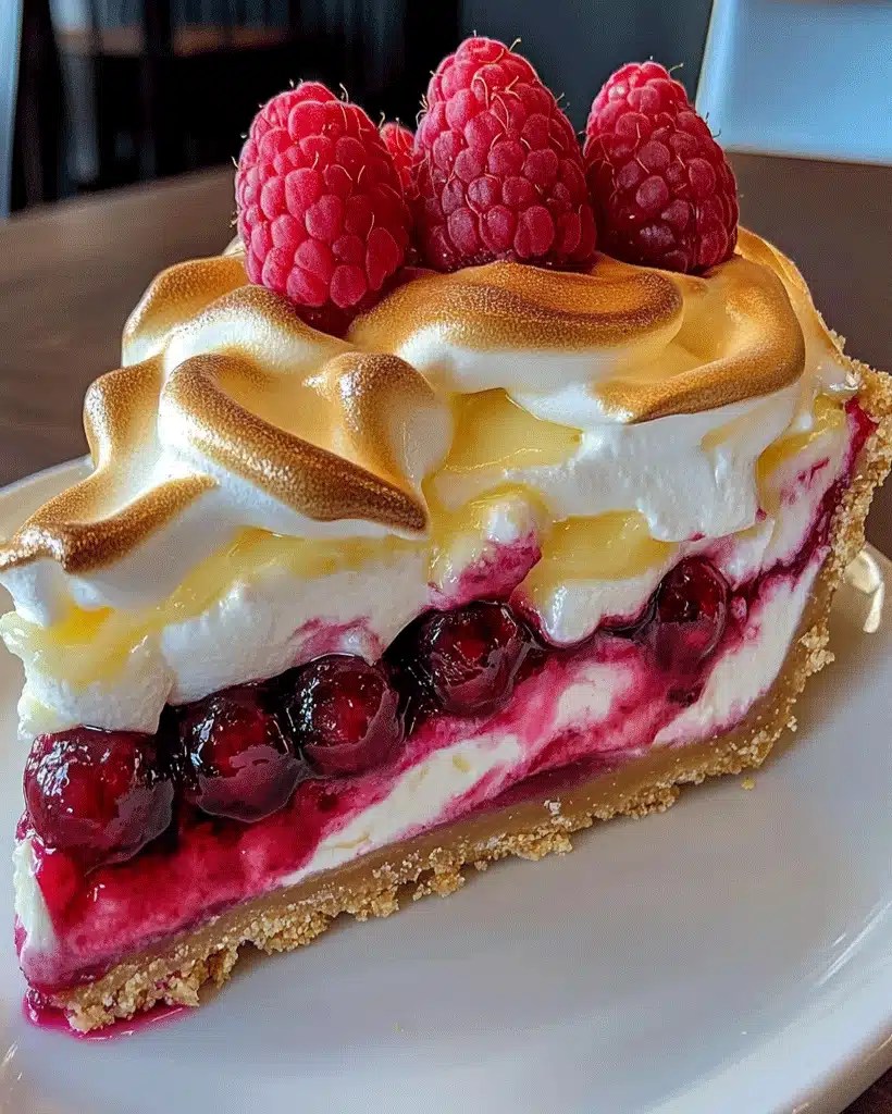 Lemon Raspberry Meringue Cheesecake A Zesty Delight! optimal recipes