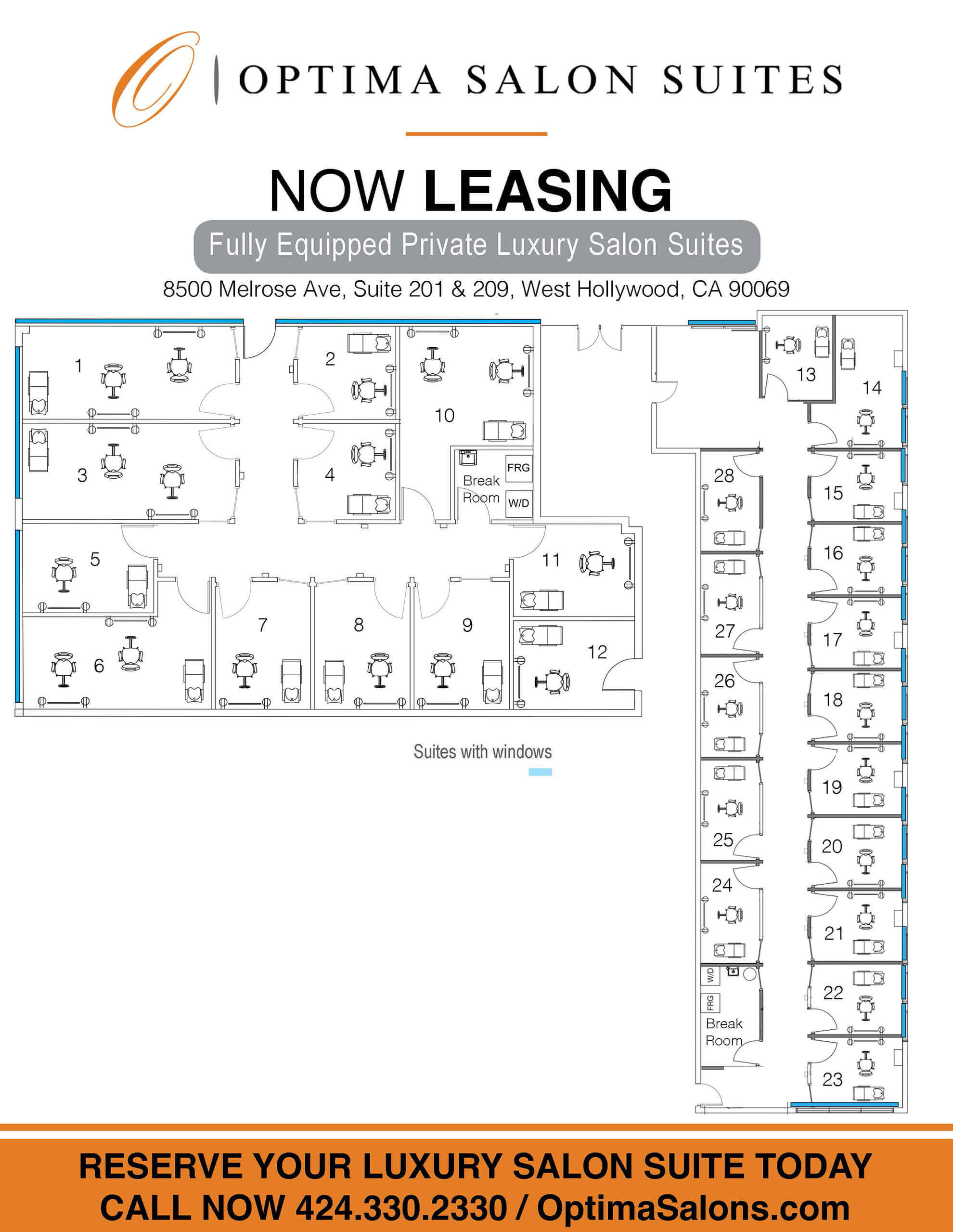 West Hollywood Optima Salon Suites