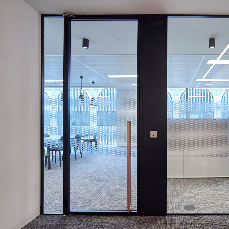 Commercial Acoustic Glass Doors Edge Series Optima Systems