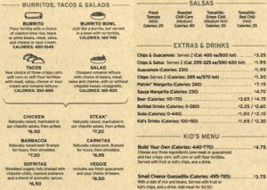 What's the Menu & Prices for Chipotle 2022 ? | PDF, Options, Kids Menu