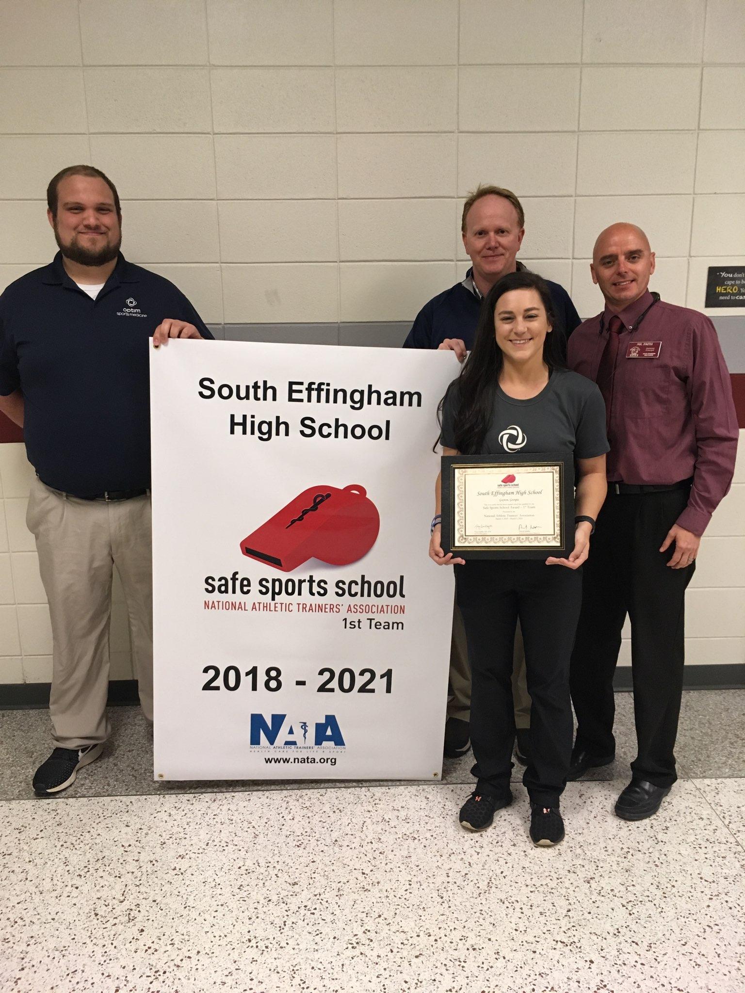 Optim's Autumn Parsons Helps SEHS a Safe Sports School OPTIM