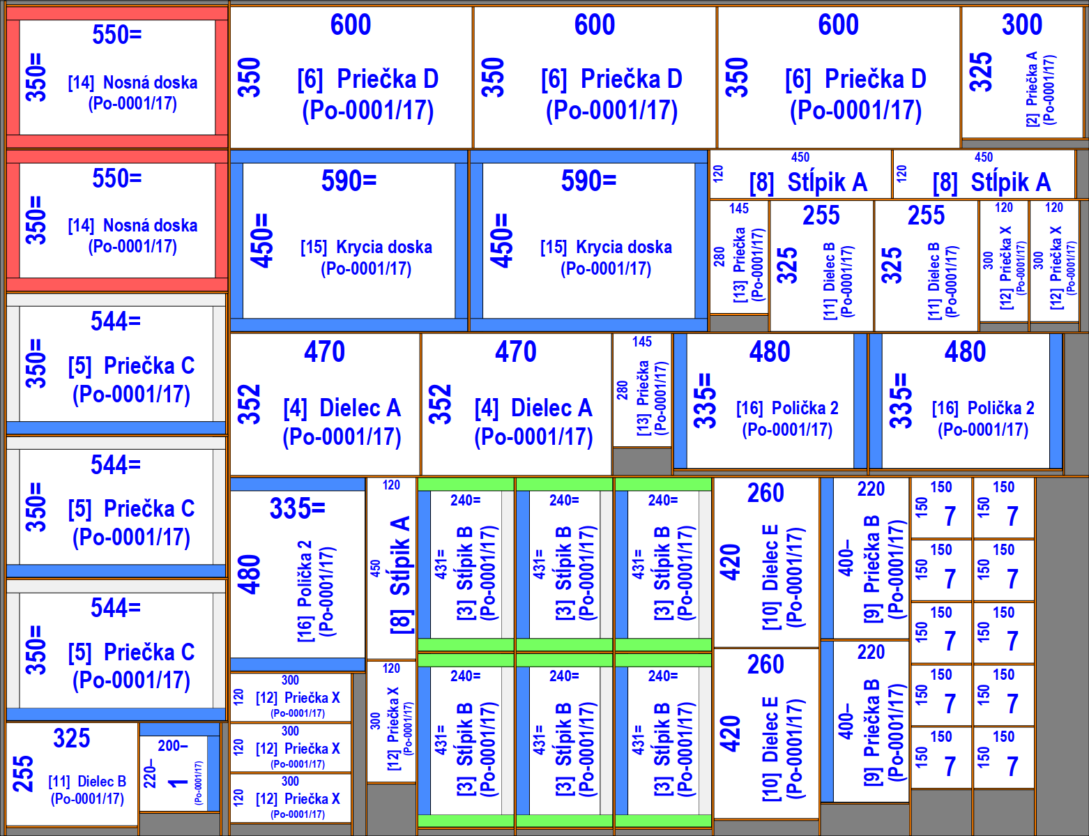 OPTIMIK example of cutting plan