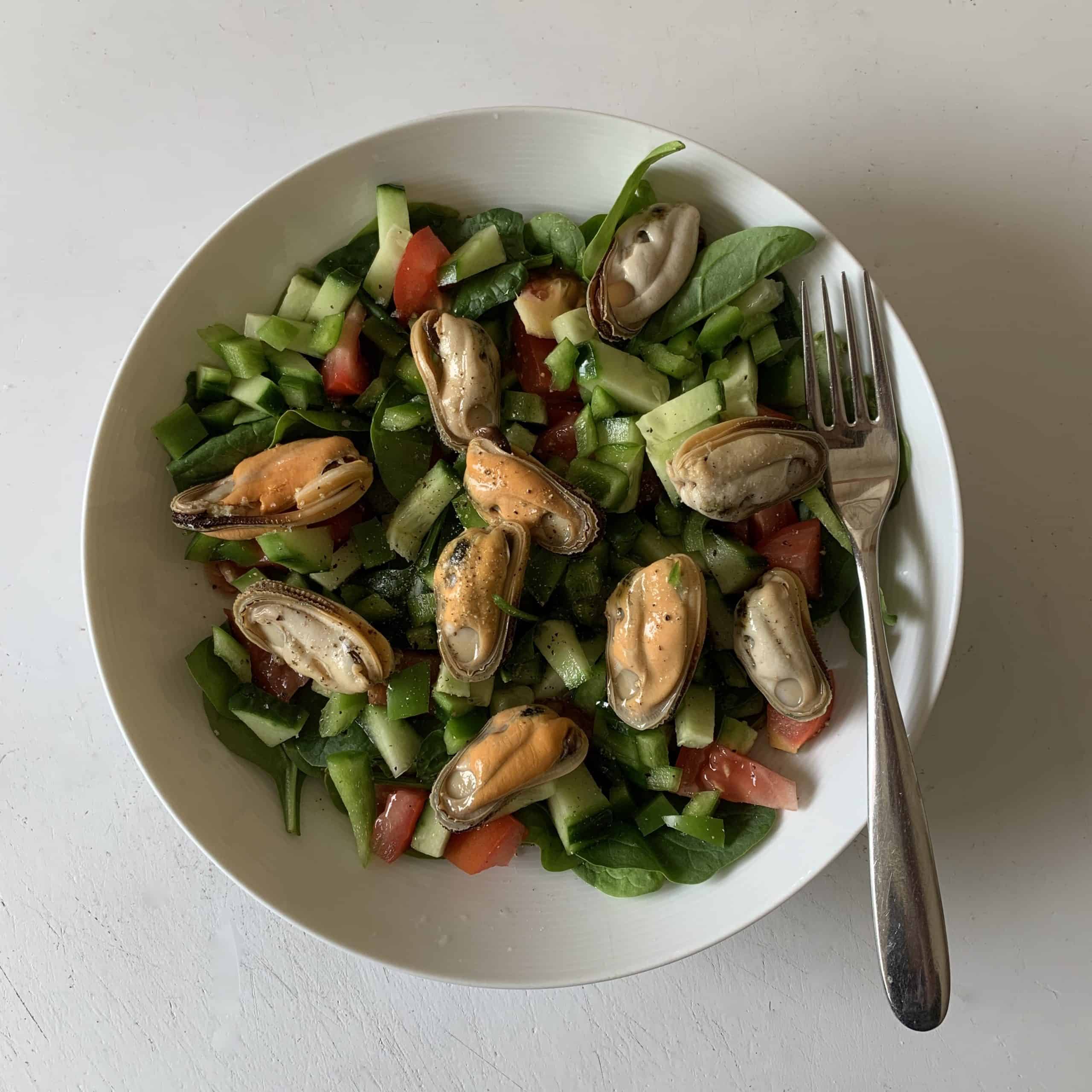 Quick Fish Salad with Mussels Optimising Nutrition