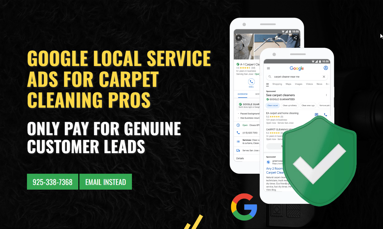 Google "Guaranteed" Ads for Carpet Cleaners GET MORE CALLS