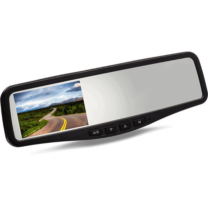 4.3" OEM LCD Rear View Mirror (2 CH.) Optimo Electronics