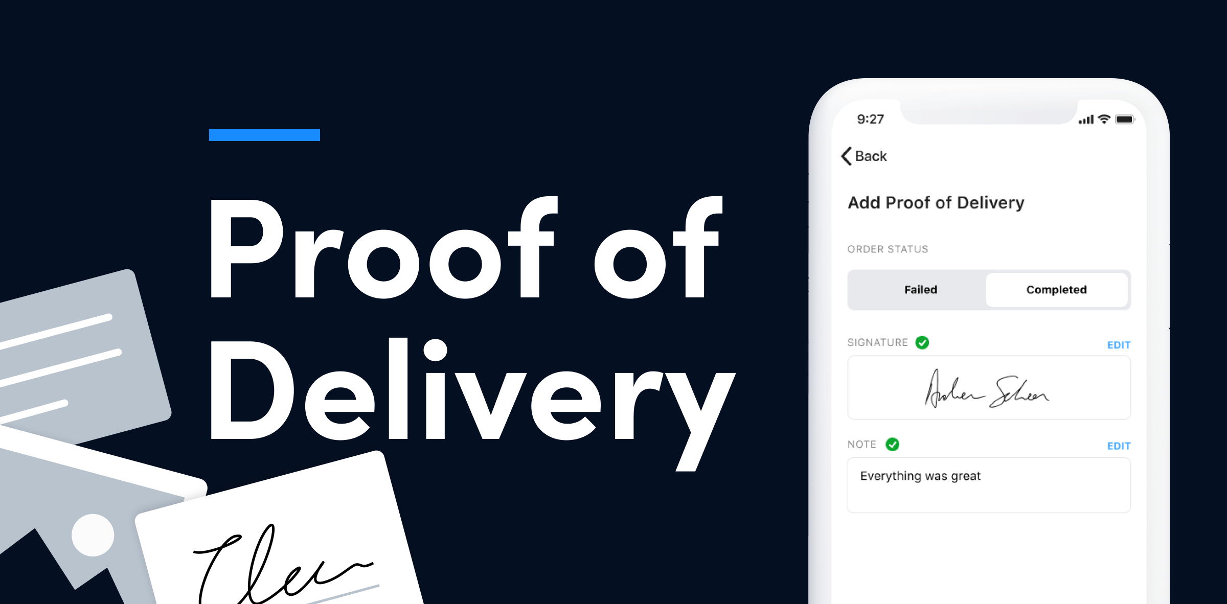 Introducing OptimoRoute's Proof of Delivery Feature You’ve Done the