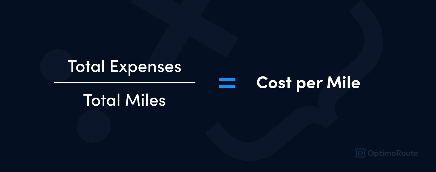 How to Calculate Cost per Mile | OptimoRoute