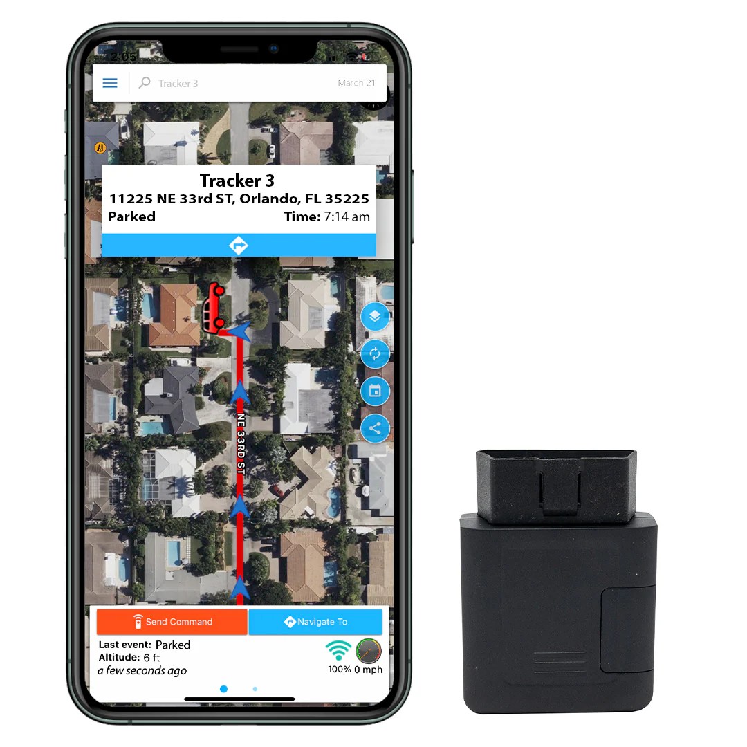 Car Easy Plugin to OBD Port GPS Tracker with Extension Cable Optimus