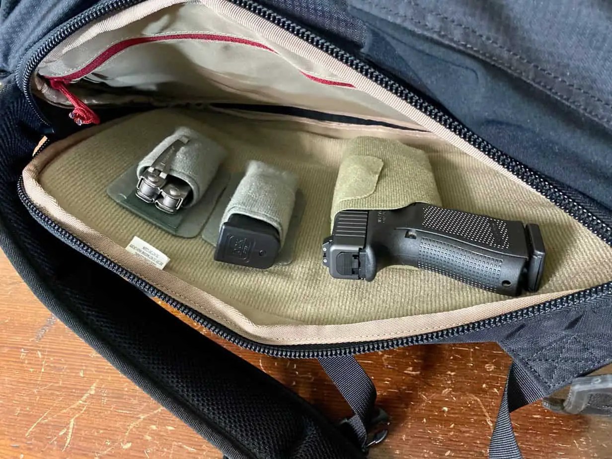 Is Carrying a Gun in a Backpack Considered Concealed? Option Gray
