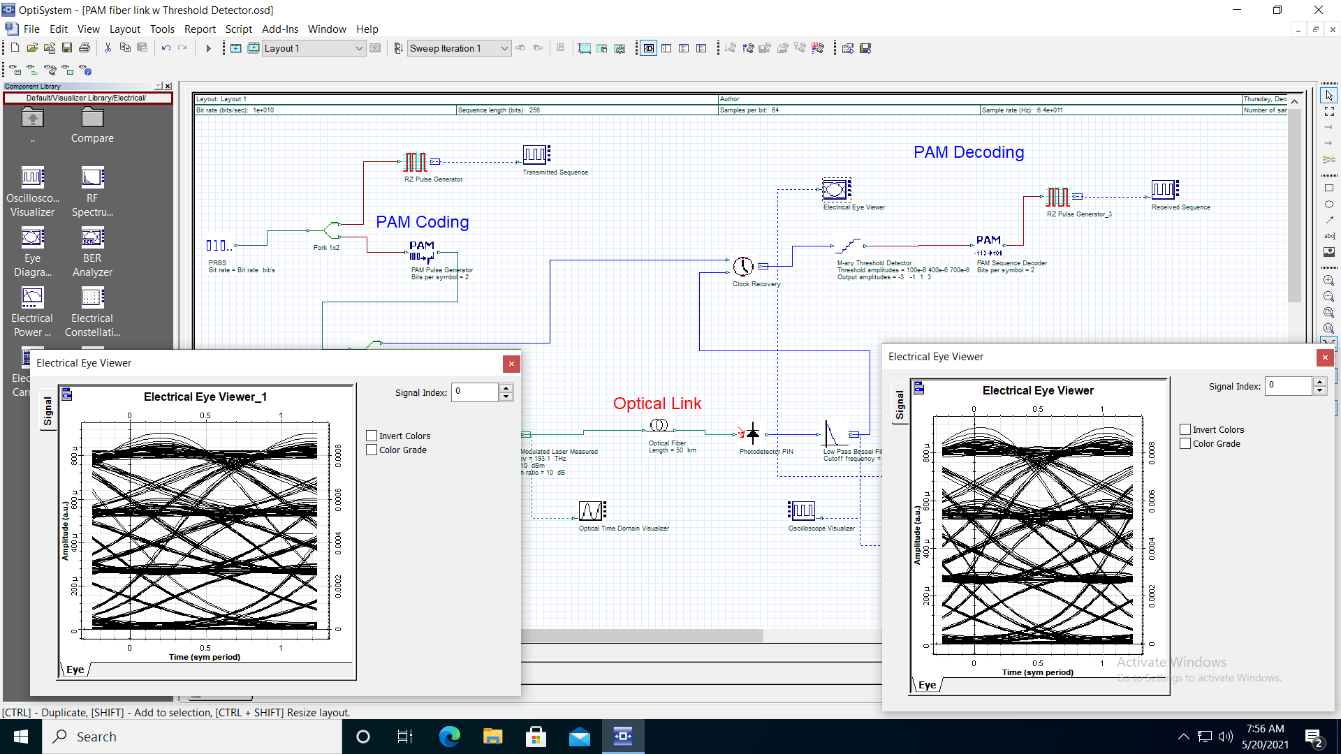 How to use clock recovery component Optiwave