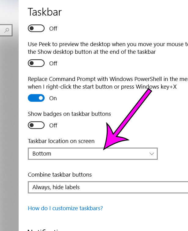 How to Move the Taskbar to the Top of the Screen in Windows 10 Opt Node