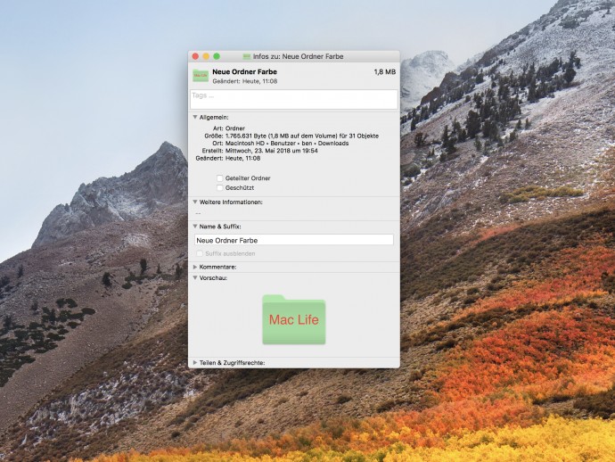 macOS How to change folder colors on a Mac