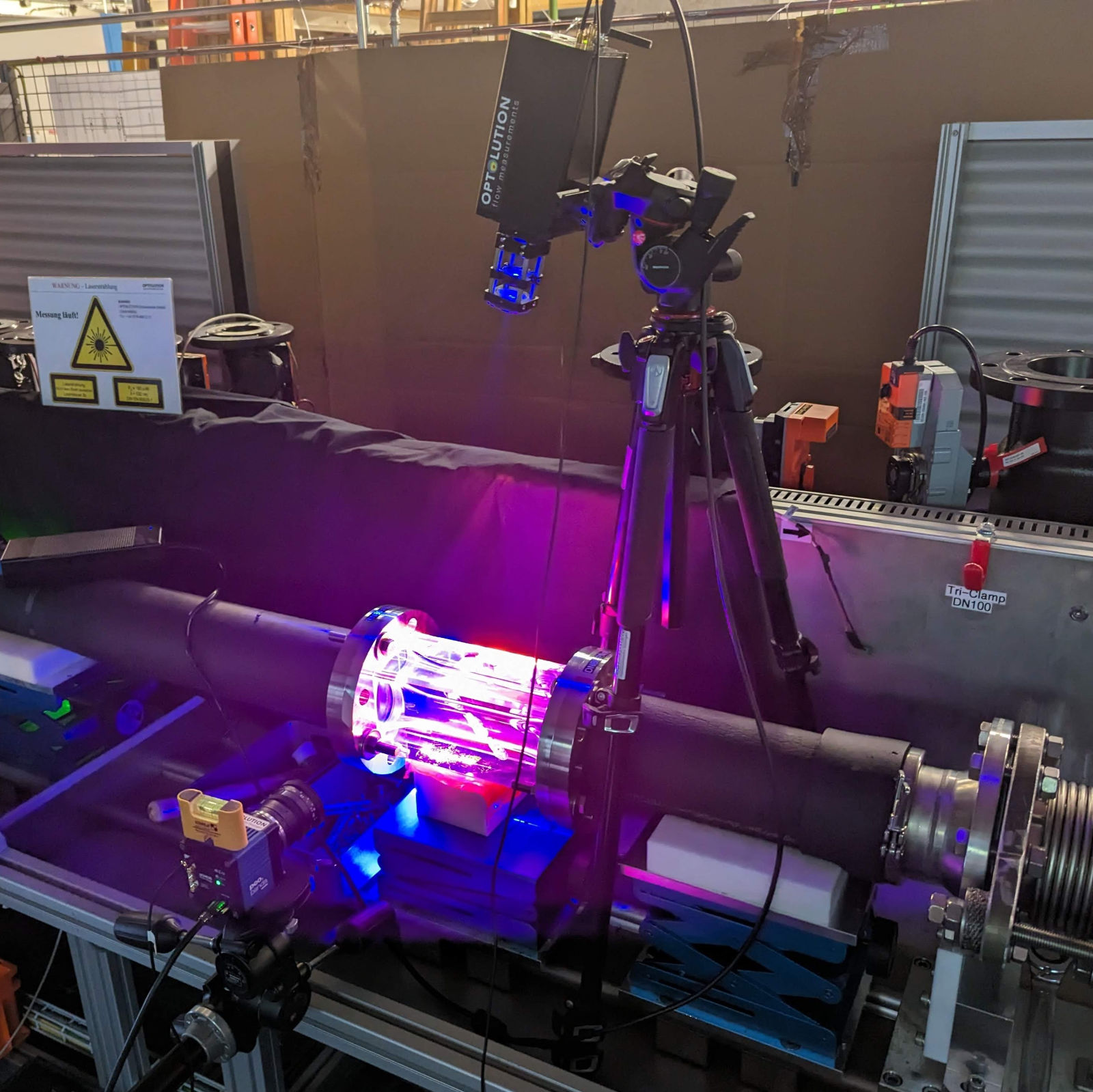 Simultaneous LDV/PIV-measurements / Optolution