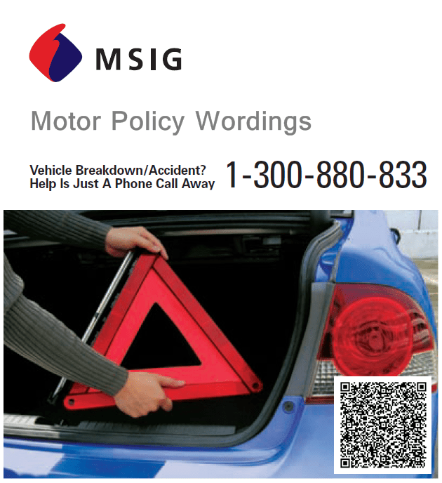 MSIG Motor Policy Wordings my Insurance Partner