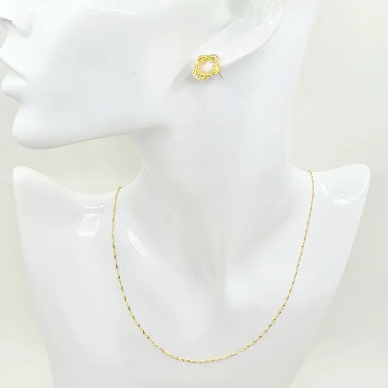 18k Italy Gold Twist Chain Opulenti Jewellers