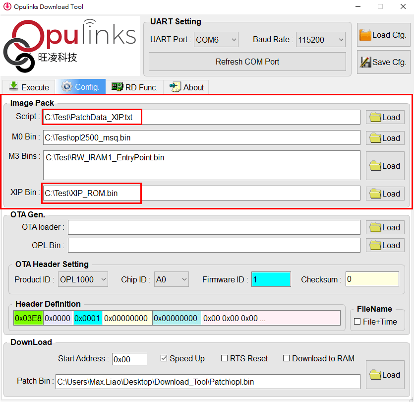 XIP (Execute In Place) QuickDEV Programming Guide
