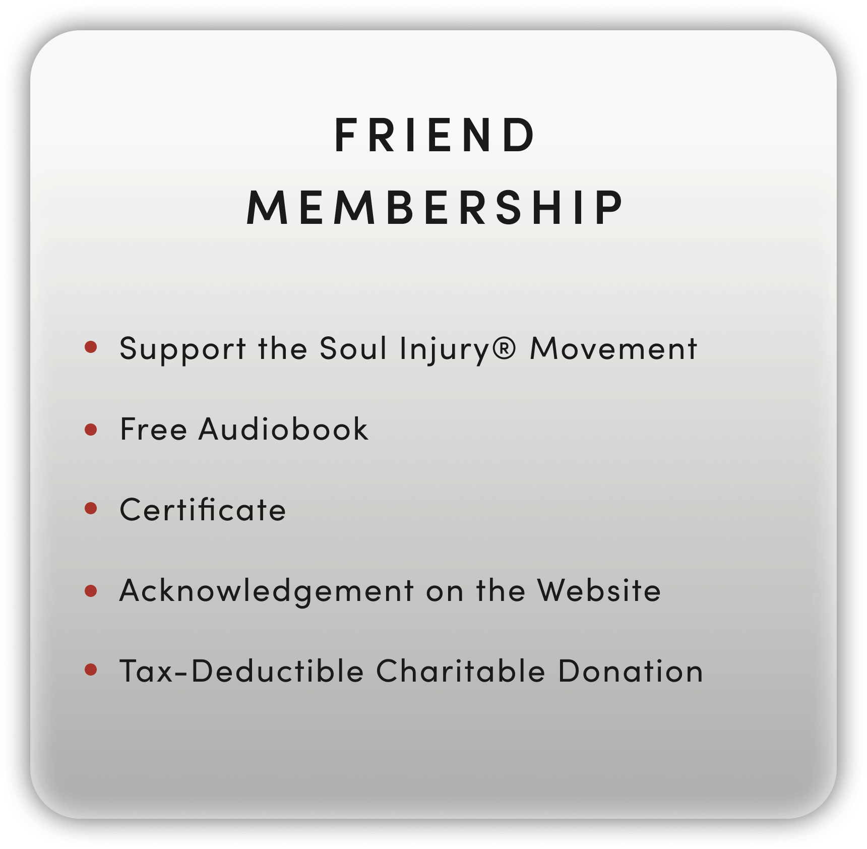 Friend Membership Opus Peace