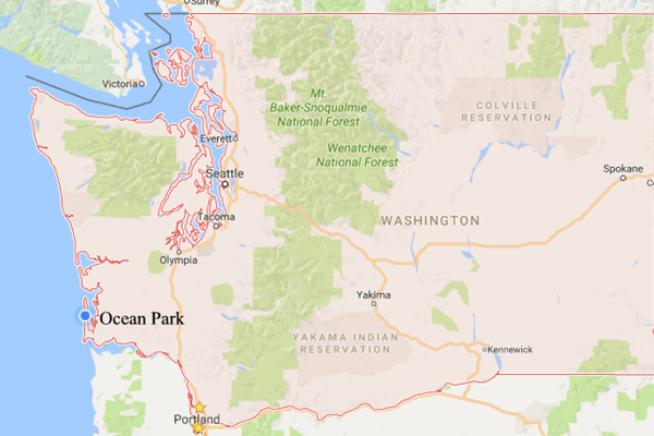 Ocean Park Washington Map Getting Here Ocean Park Area
