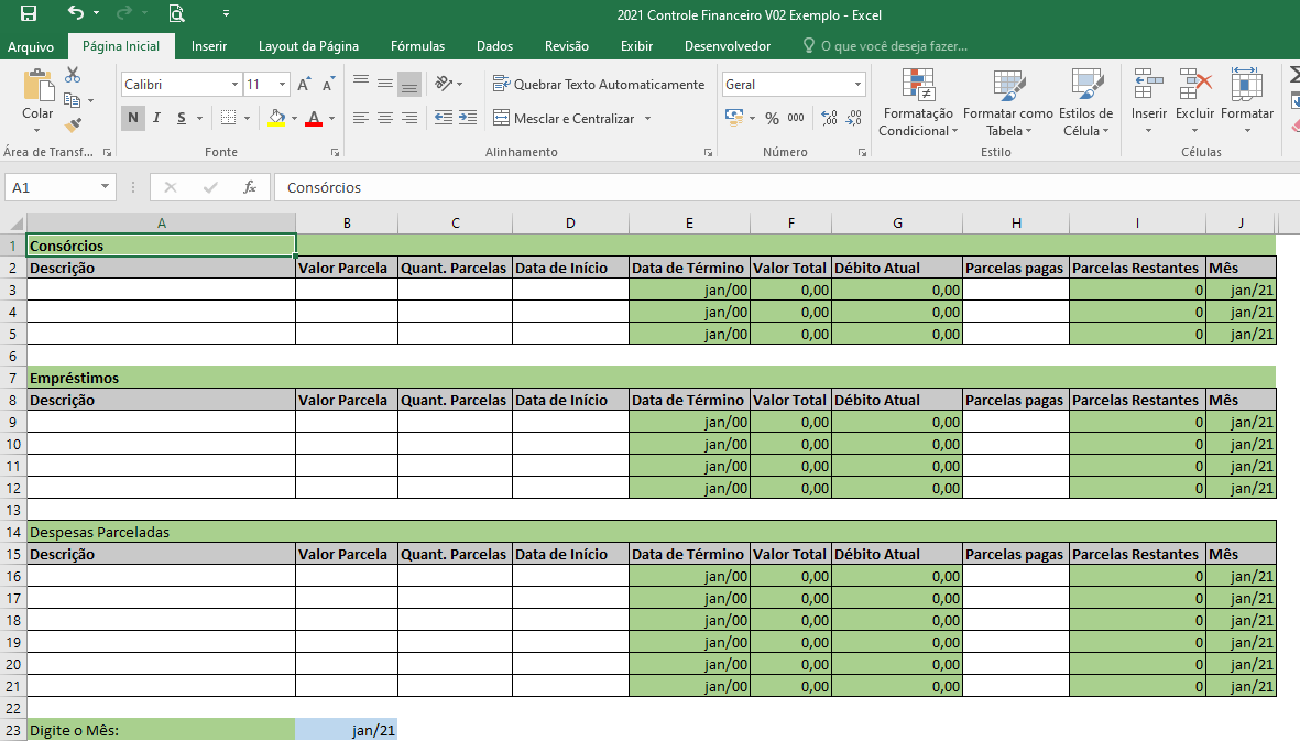 Planilha Financeira Pessoal Excel Grátis O que o que é
