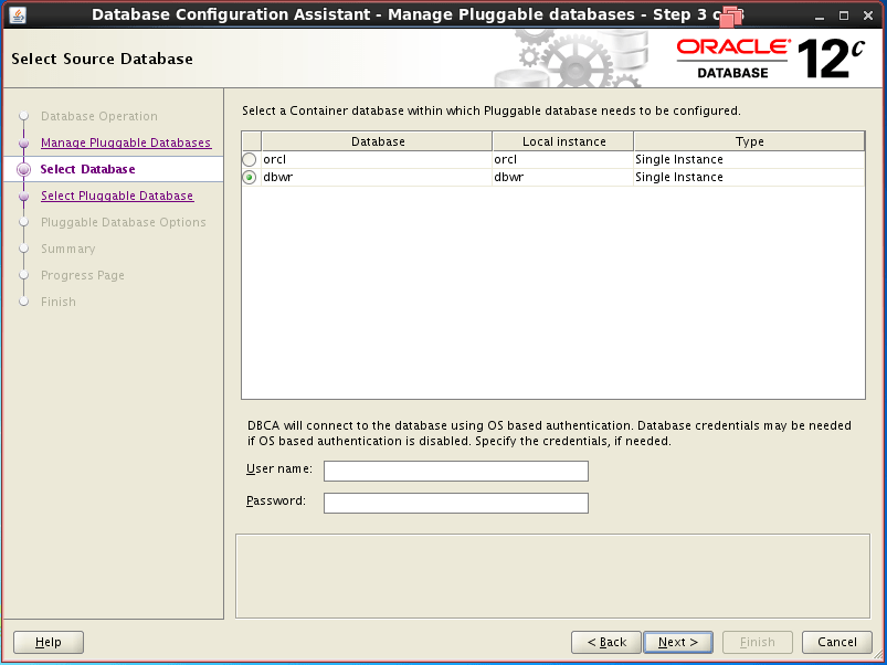 Configure a Pluggable Database Using DBCA Method in Oracle Database 12c