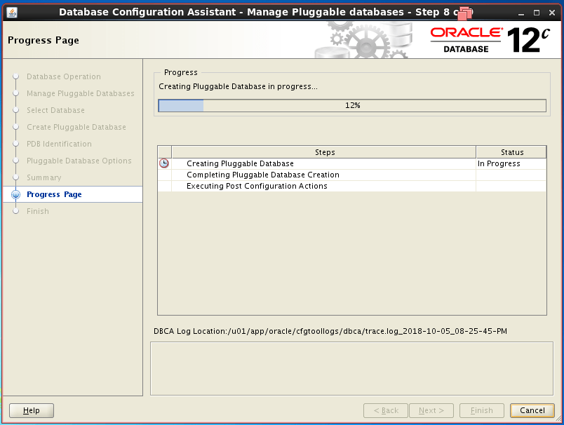 Creating a Pluggable Database (PDB) in Oracle Database 12c Release 2
