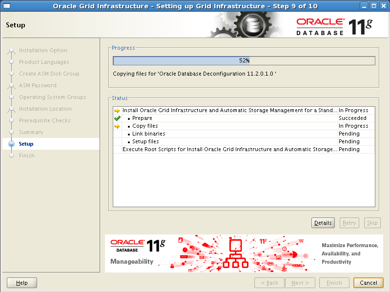 Install Oracle Grid Infrastructure 11gR2 with ASM on Standalone Server